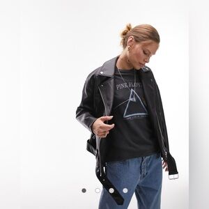 Nordstrom Black Faux Leather Jacket